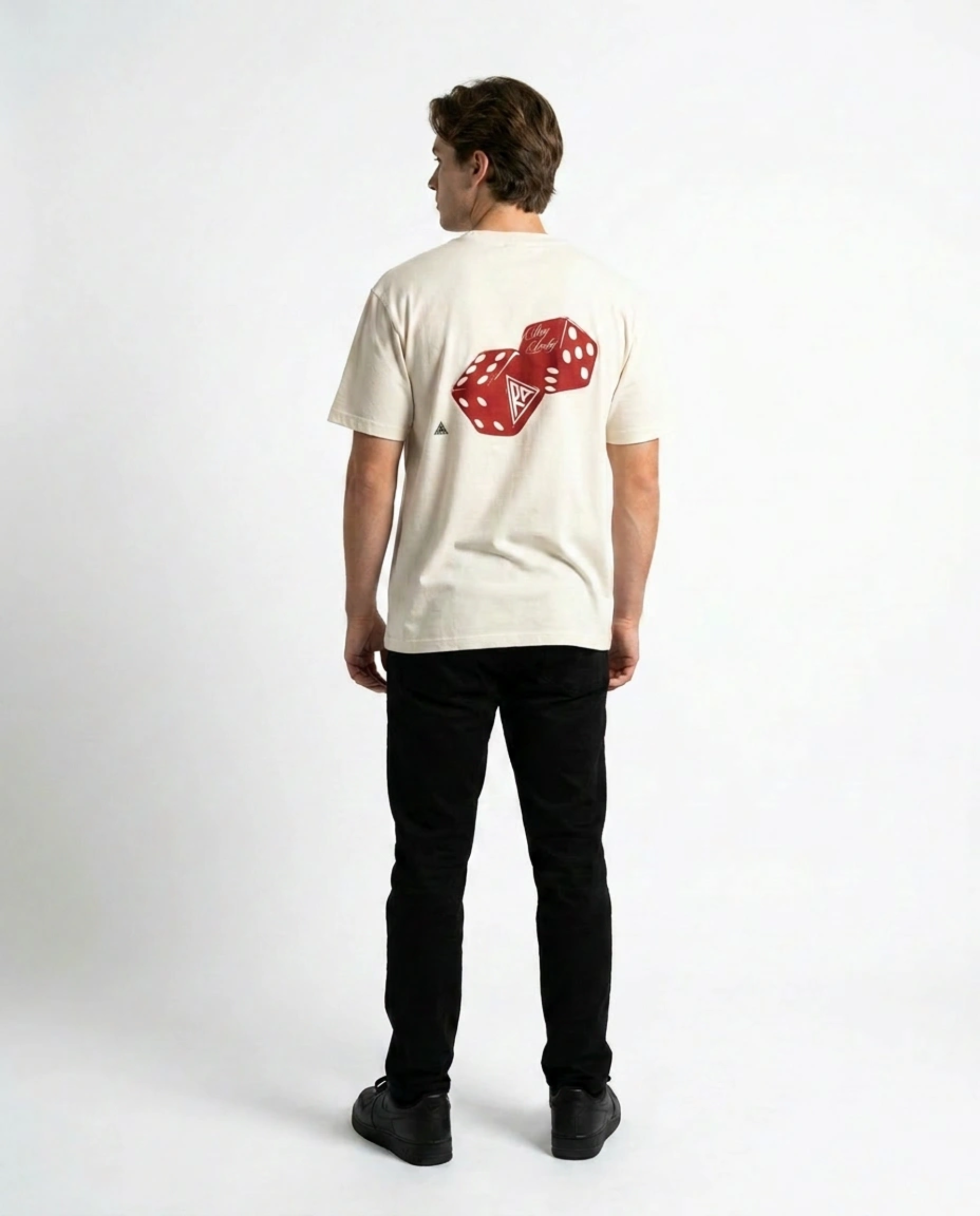 Dual Dice White T-Shirt