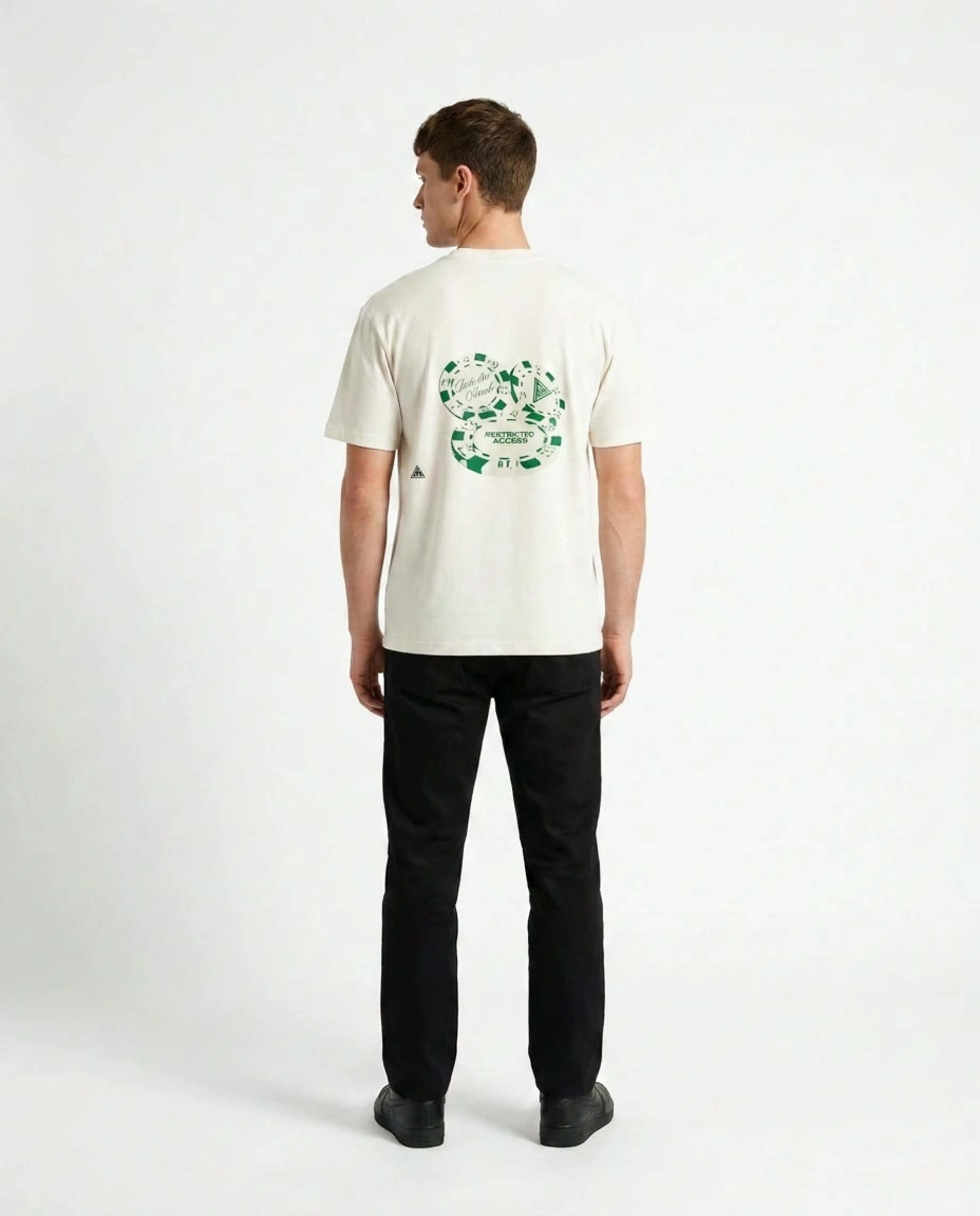 Double Chip White T-Shirt